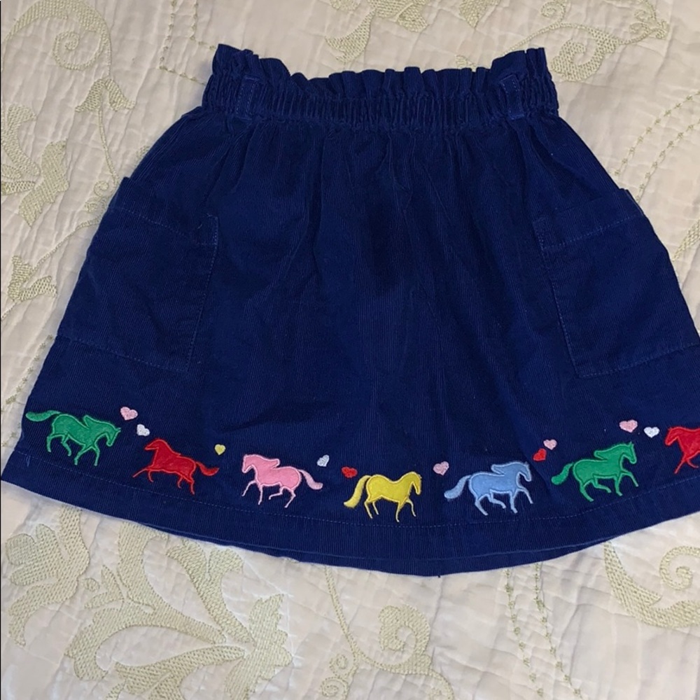 HANNAH Anderson size 110 corduroy horse skirt